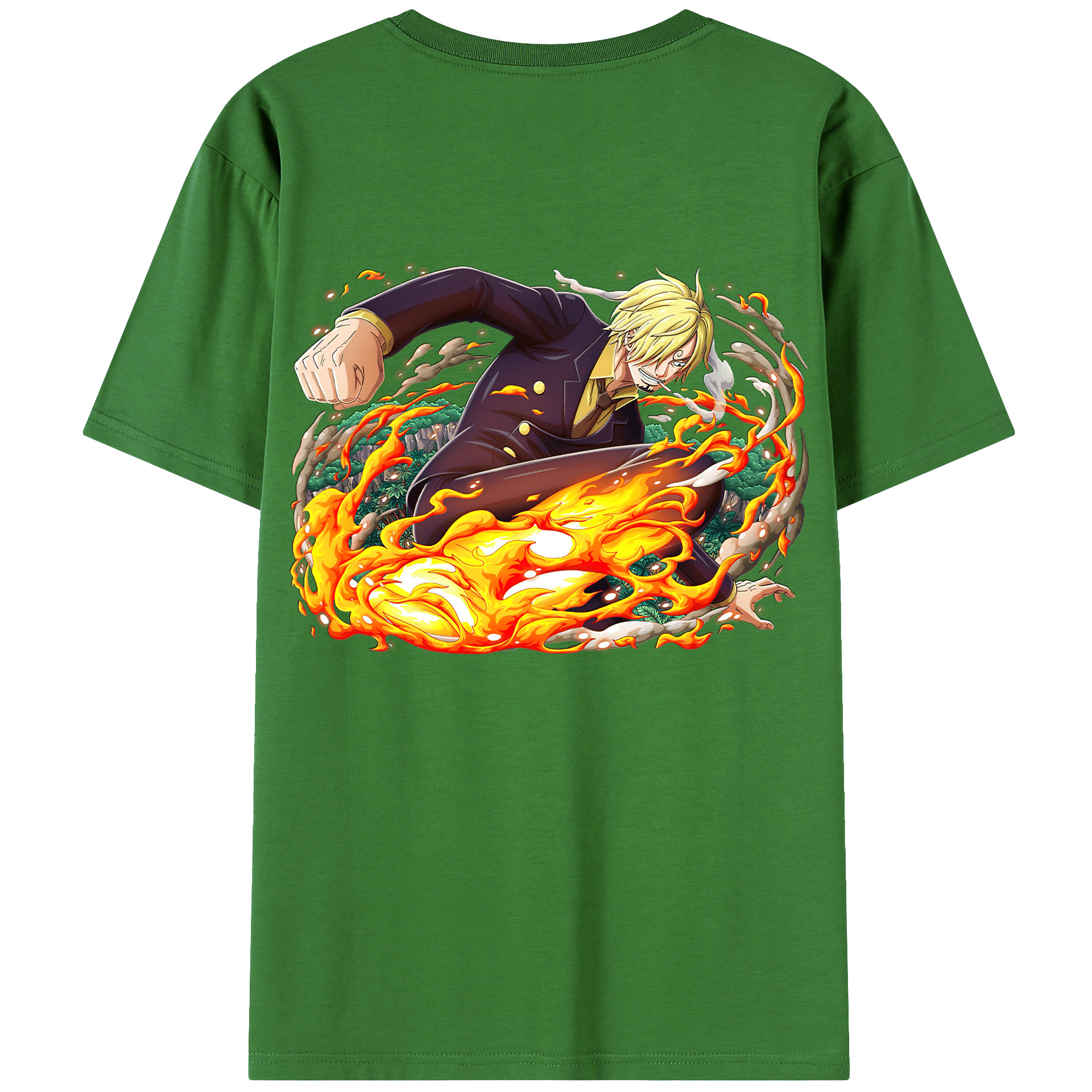 （画像用） ワンピース サンジ ONE PIECE Sanji レディース半袖Tシャツ(バックプリント)